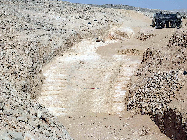 View on the ramp. Photo courtsey of Yannis Gourdon/French Institute for Oriental Archaeology