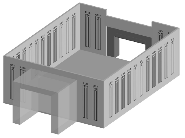 The panelled vestibule in the pyramid of Menkaura. Diagram by the author