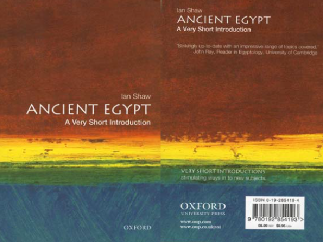Ancient Egypt. A very short introduction