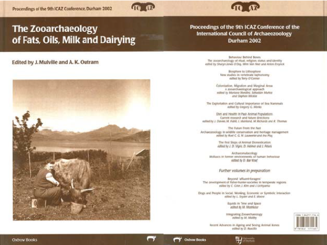 The zooarchaeology of fats, oils, milk and dairying.